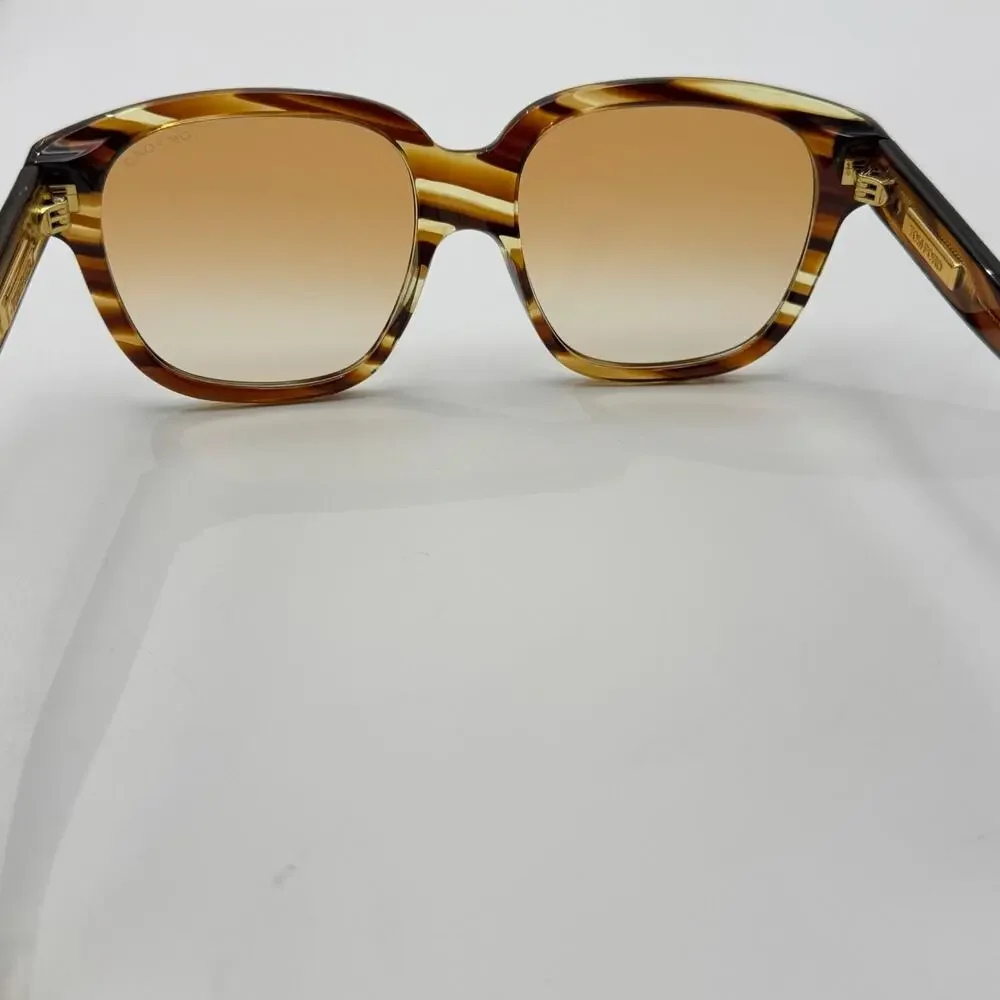 Tom Ford Sunglasses Icon FT1236 55F Havana Square Frame Brown Gradient Lens 58mm